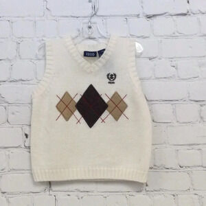 Izod 18M Cream Sweater Vest